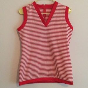 Vintage striped sleeveless shirt
